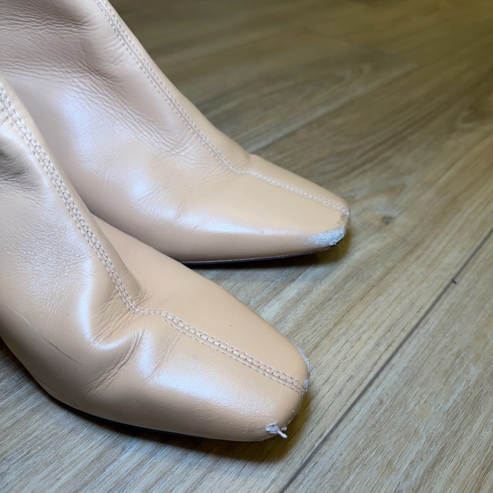 J Crew Roxie Women’s Nude Leather Boots - Picture 7 of 8